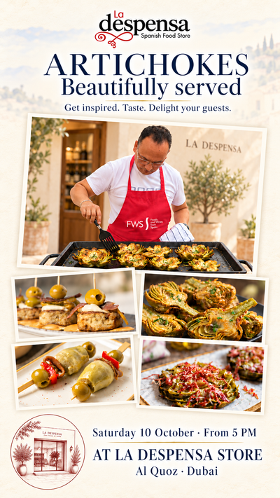 Artichokes, beautifully served | Alcachofas para sorprender