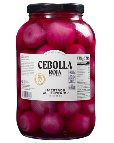 Red Onion in Vinegar Maestros Aceituneros|Cebolla Morada en Vinagre Maestros Aceituneros
