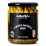Sweet Green Chili Peppers Piparras in Vinegar Ederki 400g Glass Jar