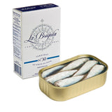 Small Sardins in Olive Oil 12/15 pcs La Brujula 115g Tin | Sardinillas en Aceite de Oliva 12/15 Pc La Brujula 115g