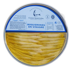 White Anchovy Fillets in Olive Oil Casa Santona 380g Terrine | Boquerones en Vinagre con aceite Casa Santona 380g