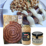 Catalan Sausage Butifarra with White Beans | Butifarra con Mongetas