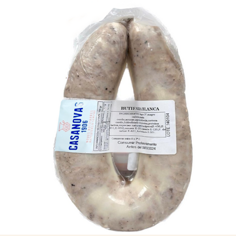 Casanovas White Butifarra 300g | Butifarra blanca Casanovas 300g