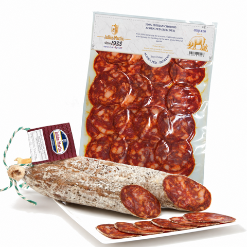 Iberian Chorizo Acorn Fed (Bellota) Julian Martin  | Chorizo 100% Iberico de Bellota Julian Martin