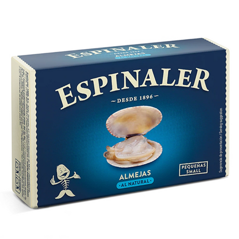 Calms In brine Espinaler 110g Tin | Natural Clams in Brine  Espinaler 110g Tin