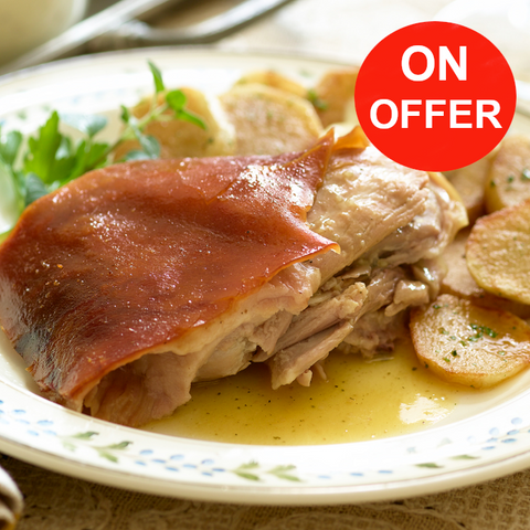 Frozen Suckling Pig Quarter Oven Ready Vacuum 1.3 kg | Cuarto de Cochinillo congelado  al vacío listo para horno 1.3 Kg