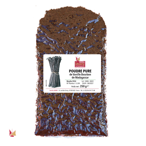 Pure Powder Bourbon Madagascar Vanilla Lavany 250g Bag | Polvo Puro de Vainilla Bourbon de Madagascar Lavany 250g Bolsa