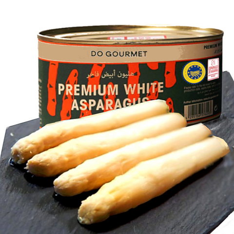 Thick Short White Asparagus Extra IGP Navarra 390g (8/12) Tin | Esparrago Blanco de Navarra D.O.P. Extra Gruesos 390g (8/12)