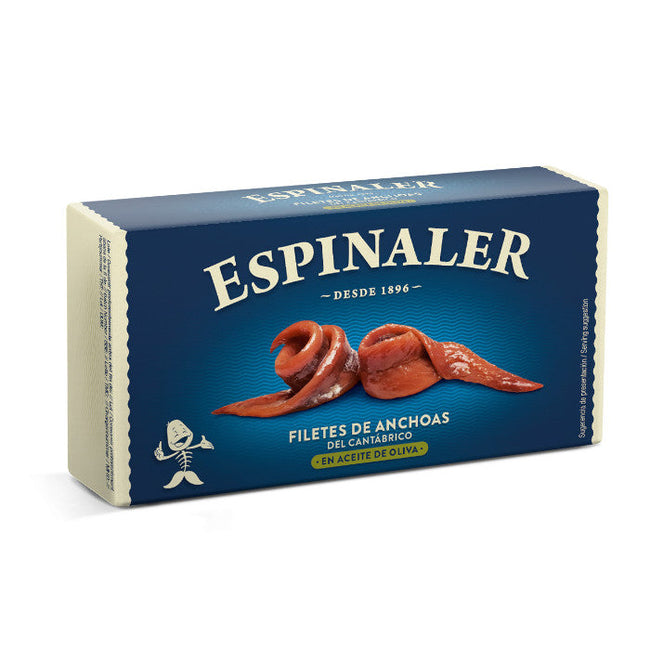Cantabric Sea Anchovies in Olive Oil Espinaler 45g Tin