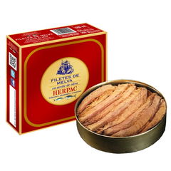 Frigate Fillets in Olive Oil Herpac 525g Tin | Filetes de Melva en Aceite de Oliva Herpac 525g