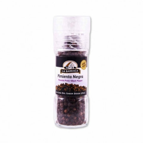 Black Peppercorns La Barraca 40g Grinder |  Pimienta Negra en Grano La Barraca 40g Molinillo
