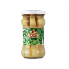 Thick White Short Asparagus (Peru) La Cestita 185g (6/9) Glass | Espárragos Blancos Gruesos Cortos (Perú) La Cestita 185 g (6/9)