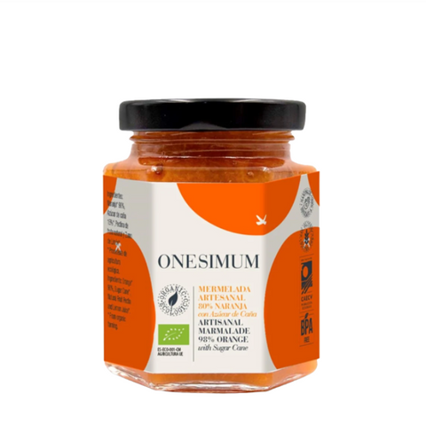 Artisanal Marmalade 81% Orange with Cane Sugar Onesimum|Mermelada artesanal de naranja con azúcar de caña