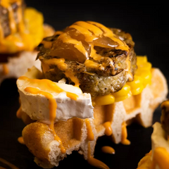 Frozen Mini Artichoke Burger 45 Pc. x 35g Caprichos | Hamburgusea de Alcachofa Congelada 45 Pc. x 35g Caprichos