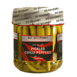 Green Chili Peppers Piparras in Vinegar Do Gourmet 300g Glass Jar | Piparras Vascas Picantes en Vinagre Do Gourmet 300g Glass Jar