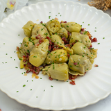 Artichoke Hearts 16/20  in Brine Pelli  290g Glass Jar | Corazones de alcachofa 16/20  Pelli 290g