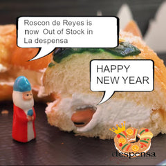 Roscon de Reyes with Whipped Cream 5/6 Servings  | Roscon de Reyes  con Nata 5/6 Porciones