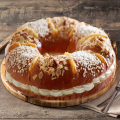 Roscon de Reyes with Whipped Cream 5/6 Servings  | Roscon de Reyes  con Nata 5/6 Porciones