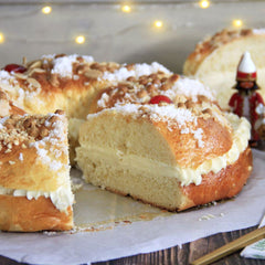 Roscon de Reyes with Custard Cream 8/10 Servings  | Roscon de Reyes  con Crema 8/10 Porciones