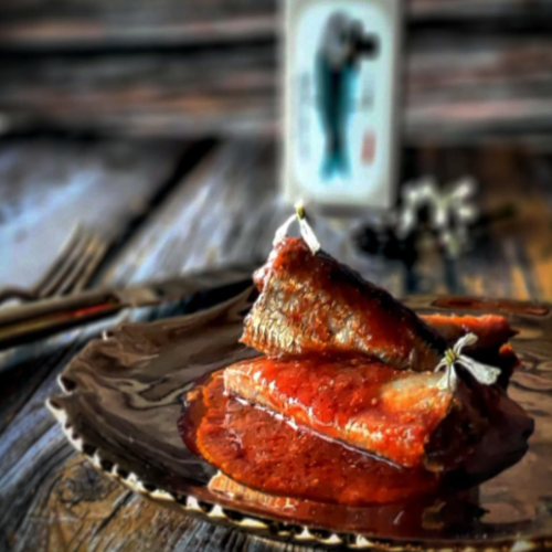 Sardines in Organic Tomato Sauce and EVOO JOSE Gourmet 120g Tin