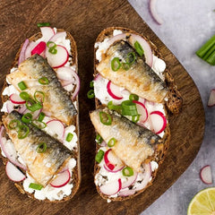 Sardines in Organic Extra Virgin Olive Oil JOSE Gourmet 120g Tin | Sardinas en Aceite de Oliva Virgen Extra Ecológico JOSE Gourmet 120g Tin