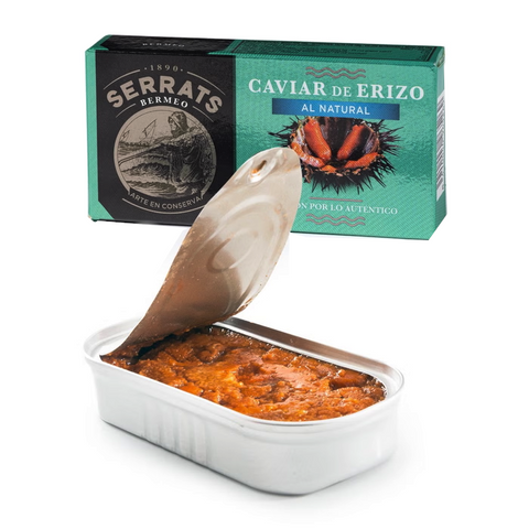Sea Urchin Roes in Brine Serrats 50g Tin | Huevas de Erizo de Mar Serrats 50 g