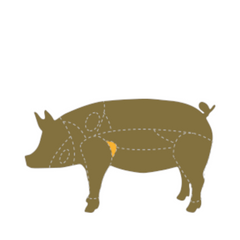 Frozen Duroc Pork Secreto 550g approx.  | Secreto de Cerdo Duroc congelado 550g approx.