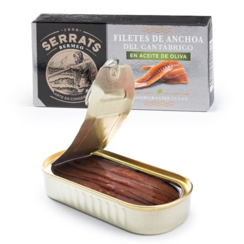 Cantabric Sea Anchovies in Olive Oil Serrats 50g | Anchoas del Cantabrico en Aceite de Oliva Serrats 50g