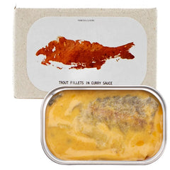 Trout Fillets in Curry Sauce JOSE Gourmet 90g Tin | Trucha en Salsa de Curry Jose Gourmet 90g