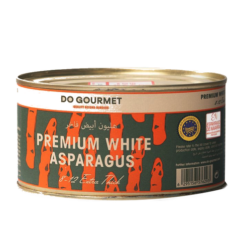 Thick Short White Asparagus Extra IGP Navarra 390g (8/12) Tin | Esparrago Blanco de Navarra D.O.P. Extra Gruesos 390g (8/12)
