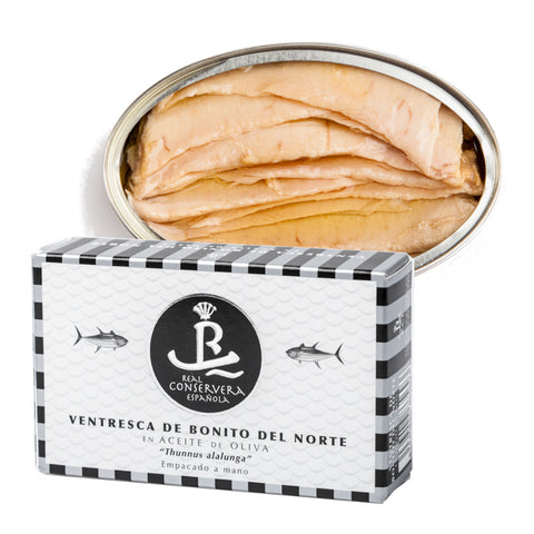 White Tuna Belly in Olive Oil REAL|Ventresca de Bonito del Norte en Aceite Oliva REAL